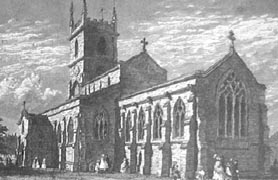 De kerk van de haven Gillingham bij Londen