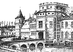 Het voormalige kasteel Hoogstraten