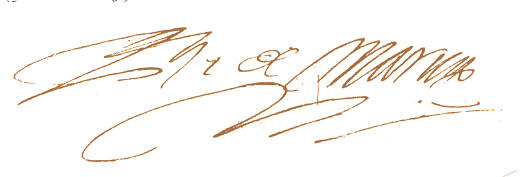 De handtekening van Philips van Marnix