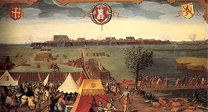 De Spanjaarden belegeren Alkmaar