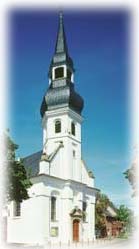 Evangelische kerk Alpen, waar het stoffelijk overschot van Hendrik van Brederode naar toe is gebracht